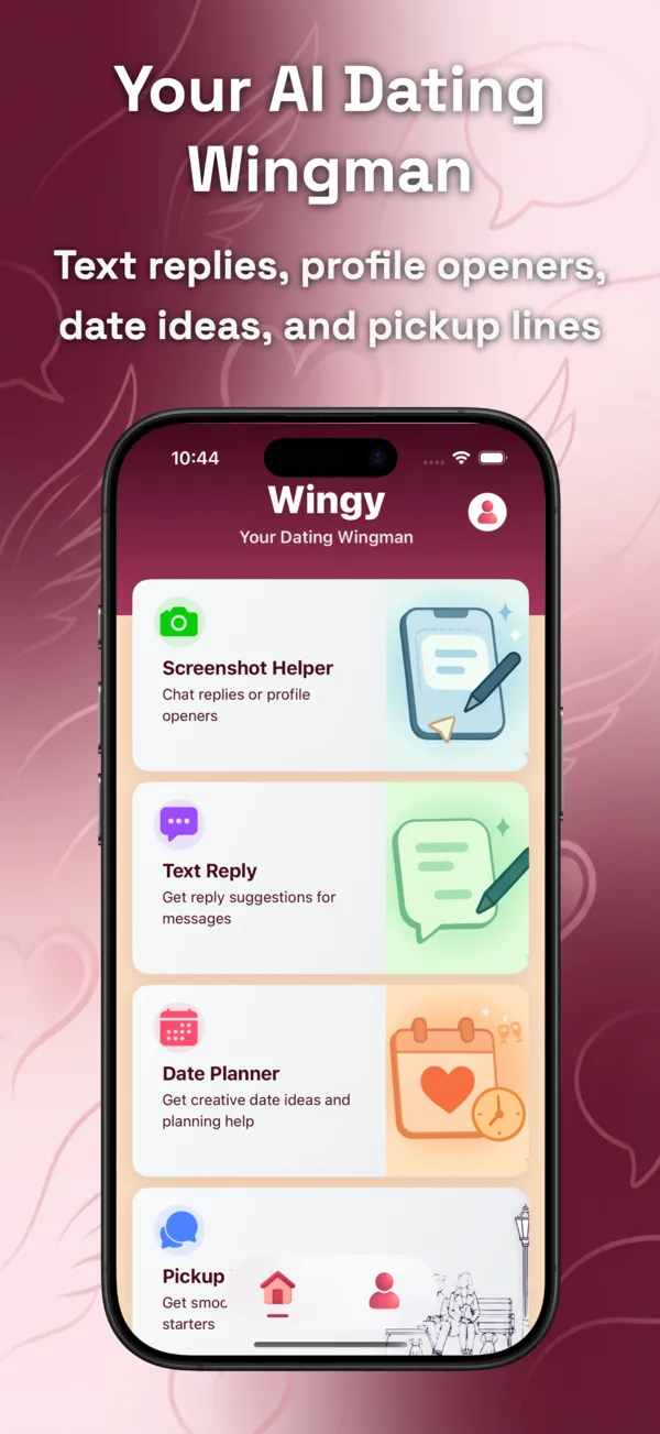 Wingy app features overview