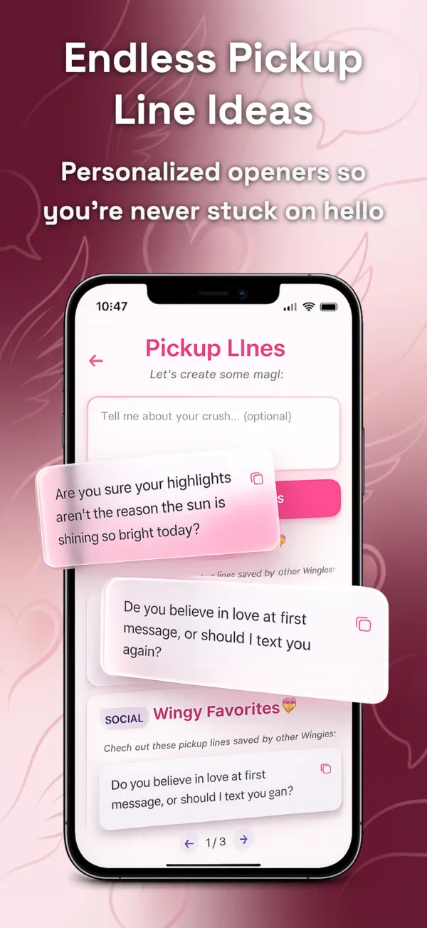 Pickup lines generator