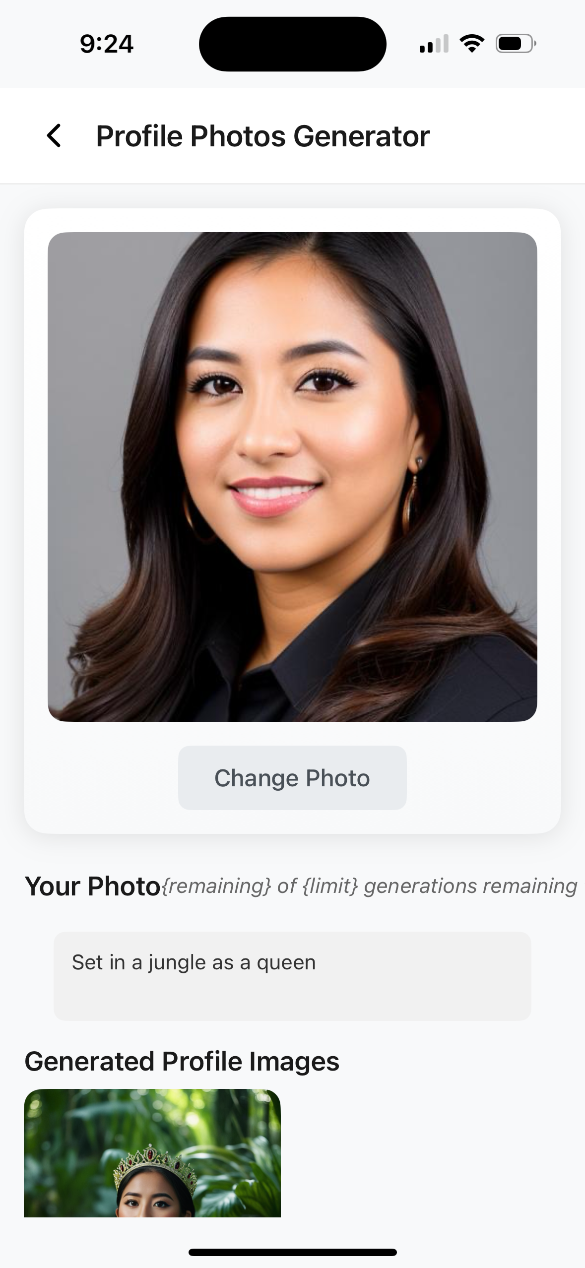 AI Profile Picture Generator Example 2